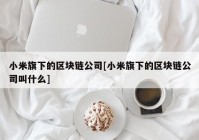 小米旗下的区块链公司[小米旗下的区块链公司叫什么]